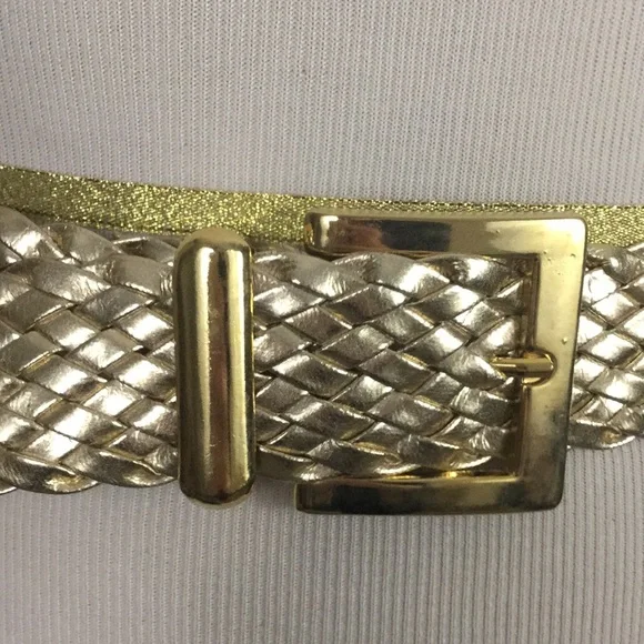 Vintage gold braided belt - wow! - Picture 2 of 7